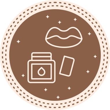 Dudak Ovalama Biçimli Markalaştırma Vektörü Özelliği