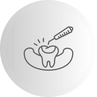 Diş Mühürleyici Kalın Web Grafik Çizimi