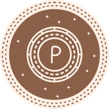 Botswana Para Premium Zarif Dijital Tasarım Sembolü