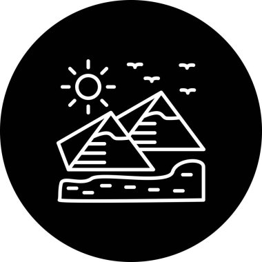 Piramit Eşsiz Yenilikçi Dijital Grafik Sembolü