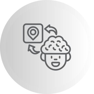 Beyin Konumu Yaratıcı Eşsiz Ürün Tasarım Elemanı