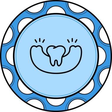 Periodontitis Yaratıcı Fonksiyonel Web Grafik Sembolü