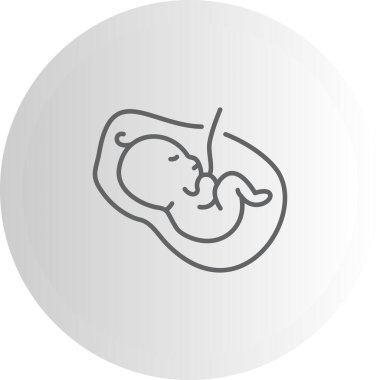 Plasenta Eşsiz Soyut Markalaştırma Grafiksel Şekil Eşsiz Soyut Markalaştırma