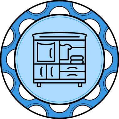 Dolap Yaratıcı Minimum Vektör Sanatı Özelliği