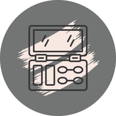 Contour Palet Modern Düz Vektör Tasarımı