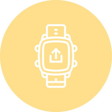 Akıllı Saat Yenilikçi Düz Ürün Tasarım Sembolü Yükledi