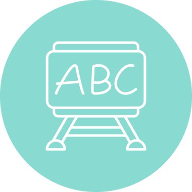 Kara Tahta Dinamik Yaratıcı Dijital Grafik Şekli