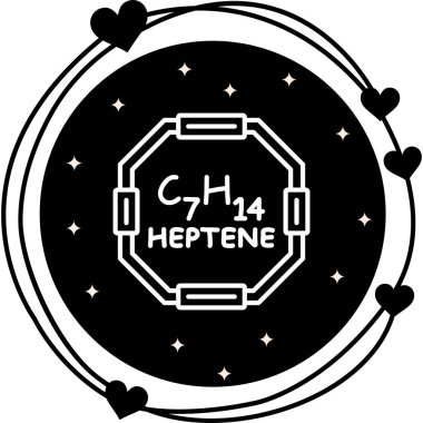 Heptene Ayrı Modern Dijital Tasarım Elemanı