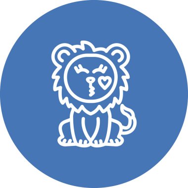 Aslan Öpücüğü Minimum Dijital Tasarım Özelliği