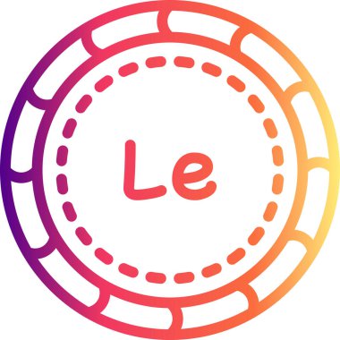 Leone Premium Minimal Düz Vektör İllüstrasyonu