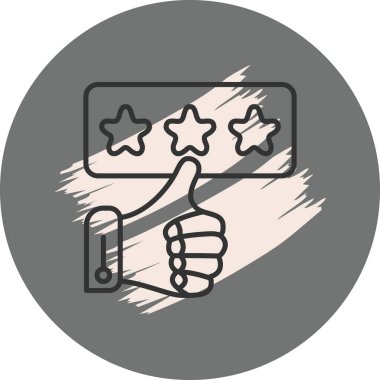 Yıldız Beğeni Zarif Çağdaş Dijital Grafik Özelliği