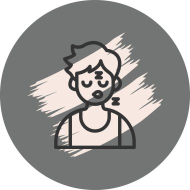 Uyuyan Çocuk Dinamik Modern Yaratıcı Vektör Varlığı