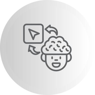 Beyin Navigasyon Oku Seçkin Markalı Vektör Varlığı