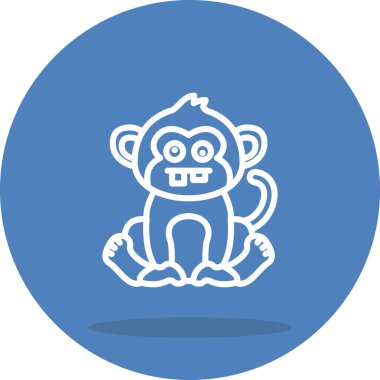 Çirkin Maymun Eşsiz Soyut Damgalama Grafik ŞekliName