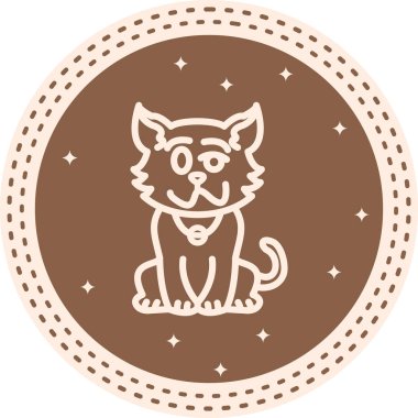 Sarhoş Kedi Profesyonel Asgari Yaratıcı Grafik Nesnesi