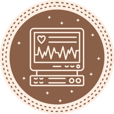 Holter Monitörü Ayrı Modern Dijital Tasarım Elemanı