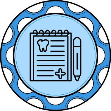 Diş Grafiği Minimum Yüksek Çözünürlüklü Vektör Düzeni