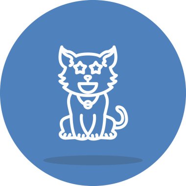 Kedi Vuruşu Yüksek Çözünürlüklü Minimum Vektör Tasarımı