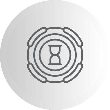 Kum Saati Sofistike Temiz Ürün Grafik Şekli