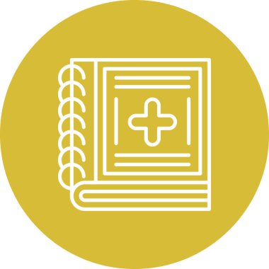 Tıbbi Kitap Zarif Modern Marka Vektörü Varlığı