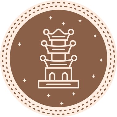 Pagoda Dinamik Modern Yaratıcı Vektör Varlığı