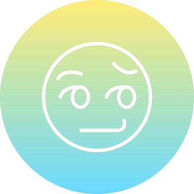 Sırıtma Minimum Düz Yaratıcı Grafik Tasarımı