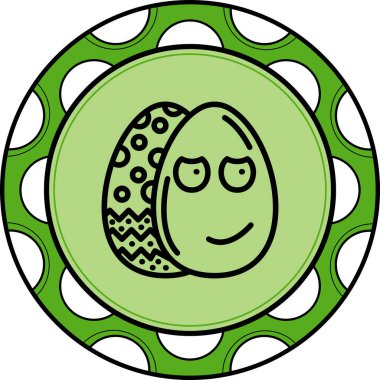 Paskalya Yuvarlanan Gözler Belirgin Asgari Damgalama Vektörü Varlığı