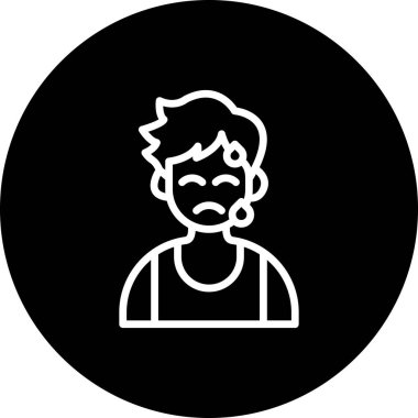 Erkek Soğuk Ter Dengeli Özel Düz Vektör Düzeni