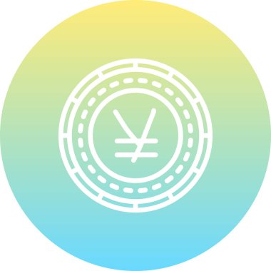 Tibet Sikkesi Sofistike Özel Vektör Sanat Nesnesi