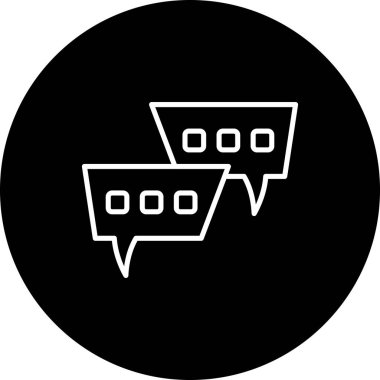 Konuşma Baloncuğu Biçimli Düz Kullanıcı Arayüzü Özelliği