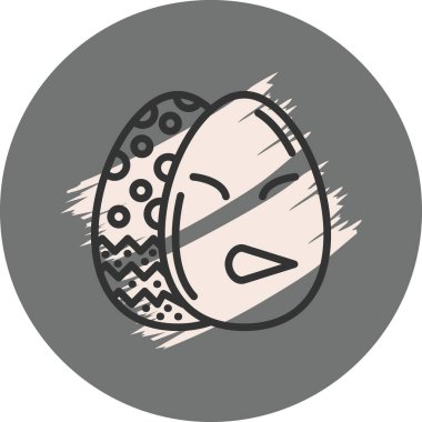 Paskalya Grimating Yumurta Modern Soyut Yaratıcı Tasarım Varlığı