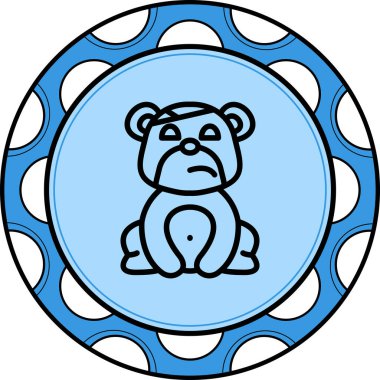 Ayı Başı Bandajı Yüksek Kaliteli Ölçeklenebilir Vektör İllüstrasyonu