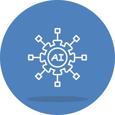 Merkezi yapay zeka etiketli mekanik ekipmanlar ve yapay zeka işleme için yayılan bağlantı düğümleri.