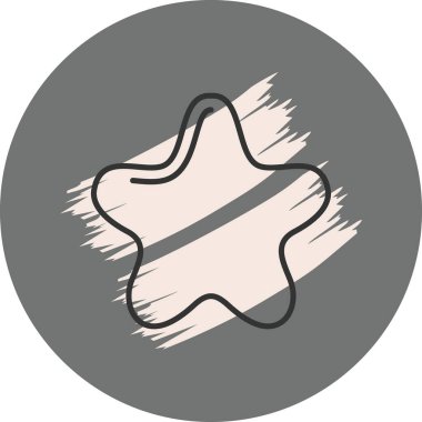 Bir Yıldız Derecelendirme Minimum Düz Yaratıcı Grafik Tasarımı