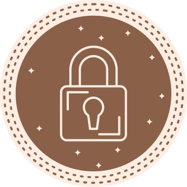 Belirgin Temiz Damgalama Grafik Şeklini Kilitle