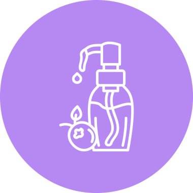 Kızılcık Tohumu Yağı Modern Dengeli Markalaşma Vektörü Sembolü