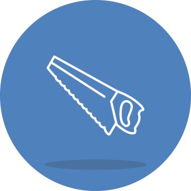 Saw Minimal Düz Kullanıcı Deneyimi Sembolü