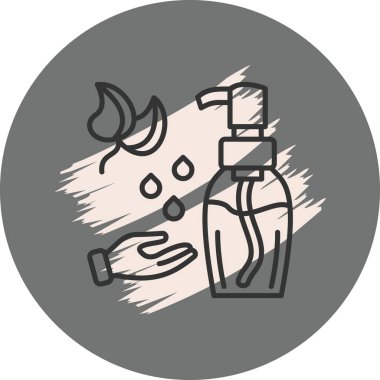 Benzersiz Yağlı Soyut Markalaştırma Grafiksel Şekli