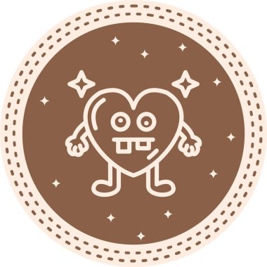 Çirkin Kalp Stili Düz Kullanıcı Arayüzü Özelliği