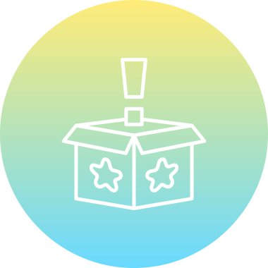 Yıldızlı bir açık kutu ve uygulamalarda veya web sayfalarında kullanılabilecek bir ünlem işareti.