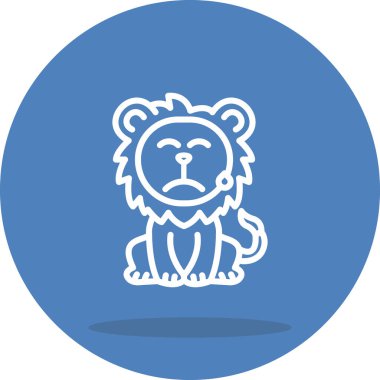 Soğuk Terli Aslan Modern Dijital Sanat Özelliği