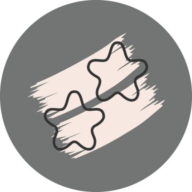 2 Yıldız Gözden Geçirmesi Profesyonel Düz Grafik Sembolü