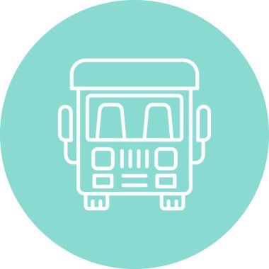 Okul Otobüsü Sofistike Özel Vektör Sanat Nesnesi