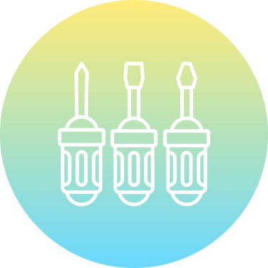 Tornavida simgesi vektör illüstrasyon tasarımı