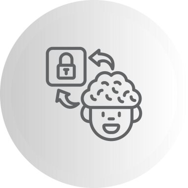 Beyin Kilidi En Yüksek Kaliteli Grafik Sembolü