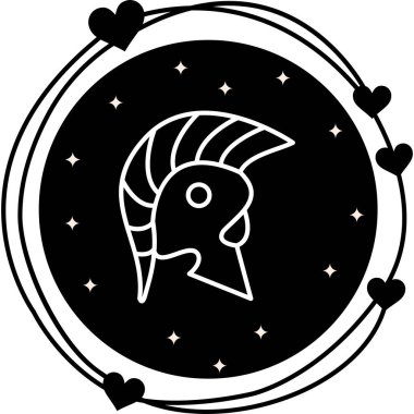 Roma Miğferinde Vibrant Dijital Grafik Özelliği