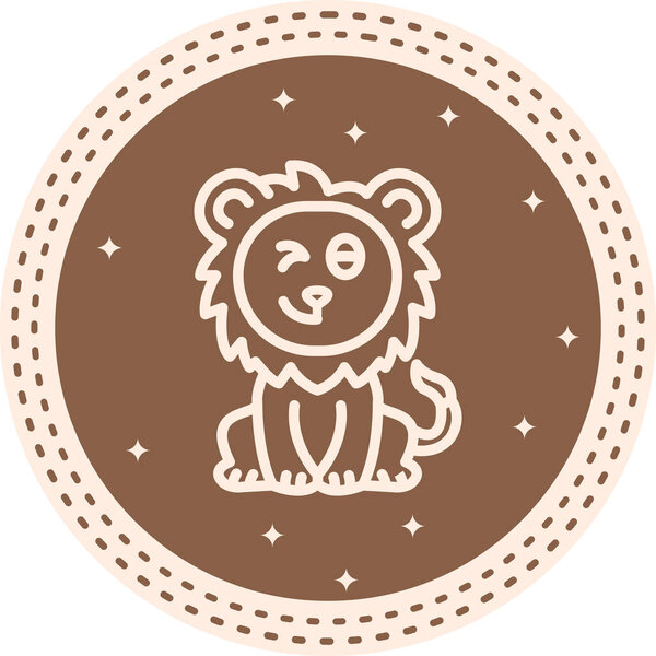 Lion Wink Clean Professional Flat Design Feature