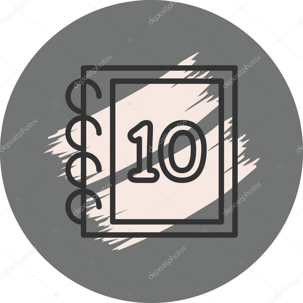 Math Ten Balanced Professional Branding Graphic Symbol