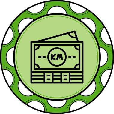 Bosna-Hersek Premium Minimum Düz Vektör İllüstrasyonuna Göre