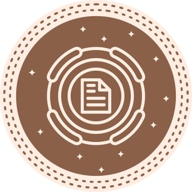 Dosya Modern Dengelenmiş Marka Vektörü Sembolü